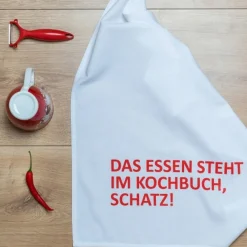 Geschirrtuch Das Essen steht..