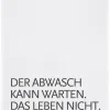 Geschirrtuch Der Abwasch kann warten.