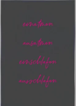 Geschirrtuch einatmen,ausatmen