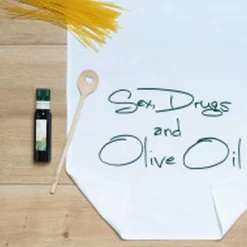Geschirrtuch "Sex, Drugs and Olive Oil"