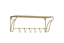 Hakenleiste messing antik B 50 cm