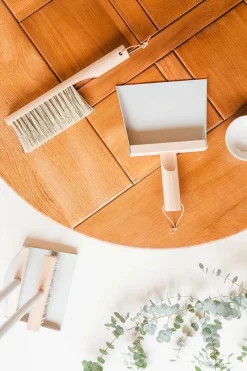 Handfeger Set Clynk Natural Collection grau