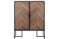 Highboard Criss Cross Massivholz B 75 cm