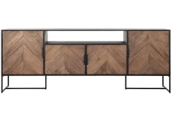 Highboard Criss Cross Massivholz B 200 cm