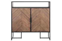 Highboard Criss Cross Massivholz B 100 cm