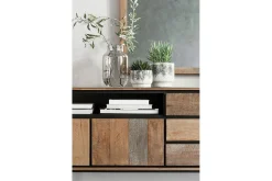 Highboard Metropole Teak Metall B 200 cm