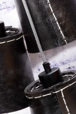 Hängelampe Amazon Gummi schwarz 3er H 16