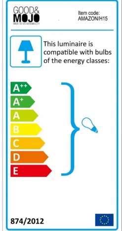 Hängelampe Amazon Gummi schwarz 3er H 16