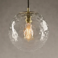 Hängelampe Globe Glas klar D 30 cm