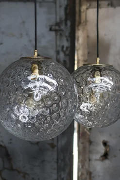 Hängelampe Globe Glas klar D 30 cm