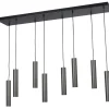 Hängelampe Rule matt schwarz 8tlg