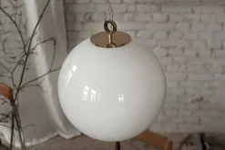 Hängelampe White Ball mit Ring 50 cm