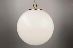 Hängelampe White Ball mit Ring D30