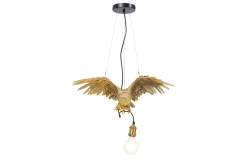 Hängeleuchte Eule gold