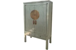 Hochzeitsschrank grau H 180 cm