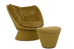 Hocker Fabian Cup Stoff grün