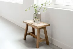 Hocker Herringbone Teakholz B 60 cm