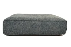 Hocker Marta Samtstoff beige groß