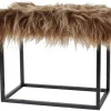 Hocker Palle Schaffell braun