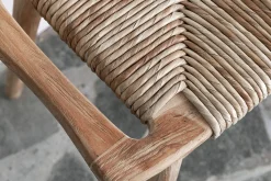 Hocker Rex Teakholz mit Abaca