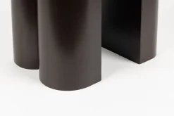 Hocker Shape Metall dunkelbraun