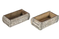 Holzkiste Vintage weiß