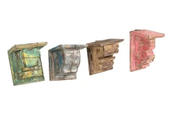Holzornament Vintage bunt