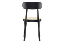 Holzstuhl mit Rattan P 118 schwarz