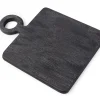 Holztablett schwarz medium