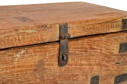 Holztruhe Vintage blau