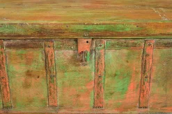 Holztruhe Vintage natur mit bunter Restpatina