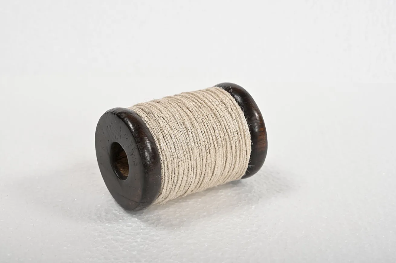 Jute-Lurex Band Ribbons 20m natur