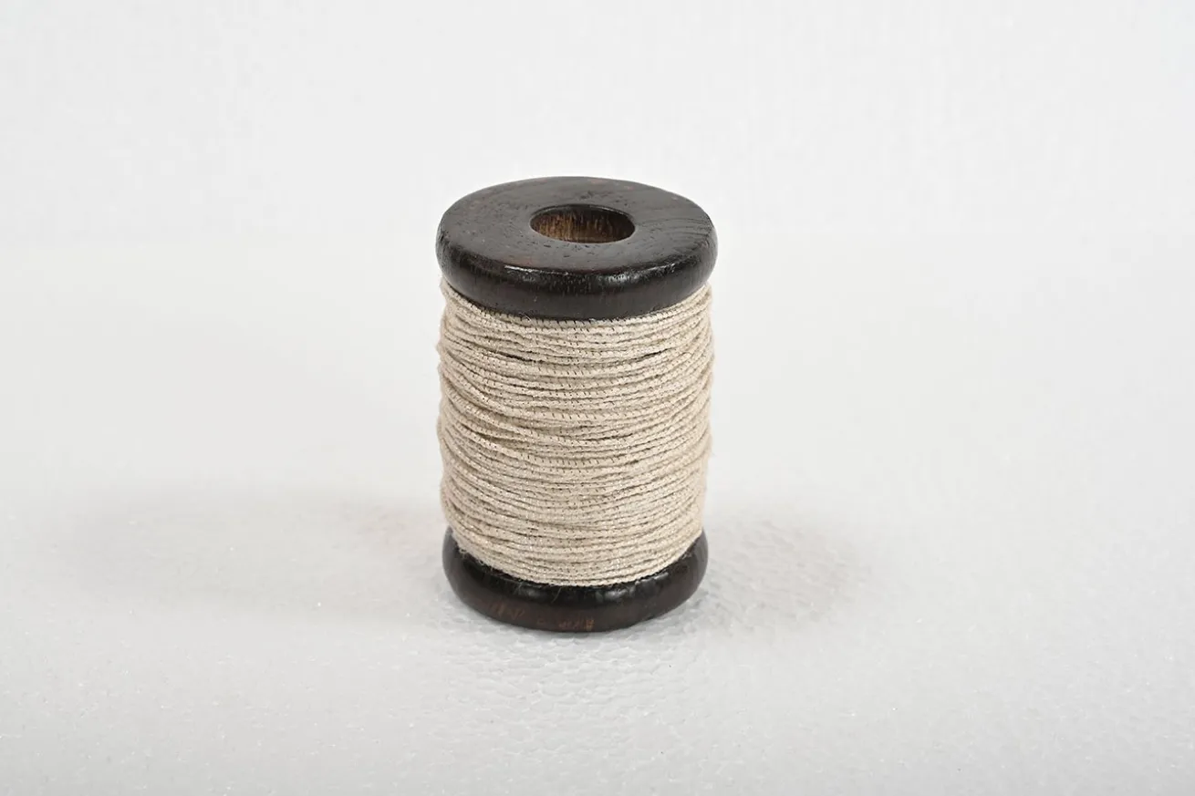 Jute-Lurex Band Ribbons 20m natur