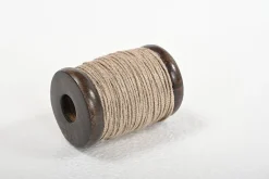 Jute-Lurex Band Ribbons 20m silber