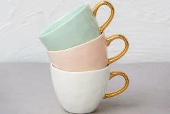 Kaffeetasse Porzellan rosa