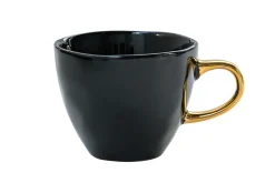 Kaffeetasse Porzellan schwarz