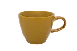 Kaffeetasse Porzellan senfgelb