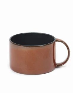 Kaffeetasse Terres de Reves dunkelblau rot