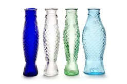 Karaffe Fish & Fish Glas blau H 29 cm