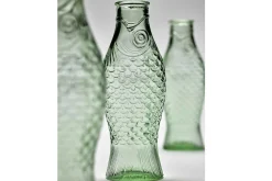 Karaffe Fish & Fish Glas grün H 29 cm