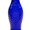 Karaffe Fish & Fish Glas kobaltblau H 29 cm
