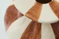 Kerzenhalter Raja rotbraunweiss