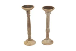 Kerzenständer Holz natur