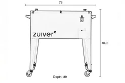 Kühlbox Be Cool auf Rollen weiß