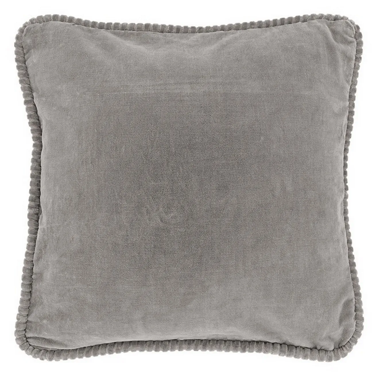 Kissen Carmen Samt hellgrau 45*45 cm