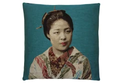 Kissen Geisha petrol 45 x 45 cm