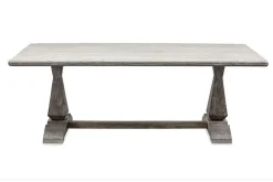 Klostertisch Massivholz modern grau