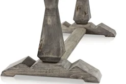 Klostertisch Massivholz modern grau