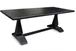 Klostertisch Massivholz schwarz 220