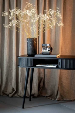 Konsole Barbara Massivholz schwarz